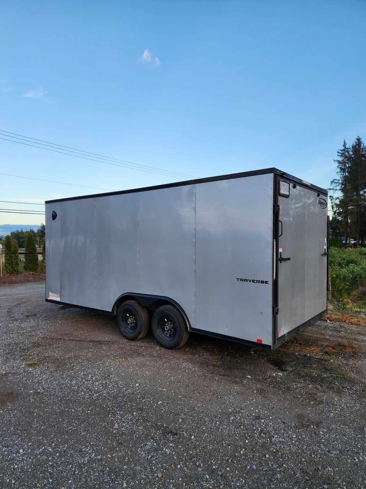 Formula Traverse enclosed cargo trailer for rent in Delta BC
